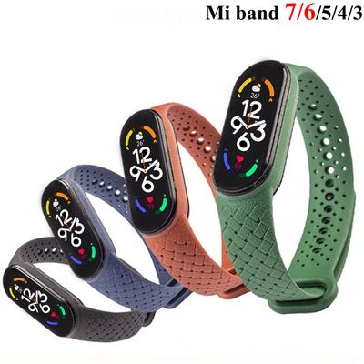 Weiches Silikonarmband für Mi Band 7 6 Armband Schneller Austausch Sport-Smartwatch Correa für Xiaomi Mi Band 3 4 5 6 7 Armband