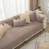 Milk Fleece Phoenix Tail Sofa Cushion Plush Non-Slip Seat Cushion Leather Sofa Cover  Simple Quilted Cover Towel