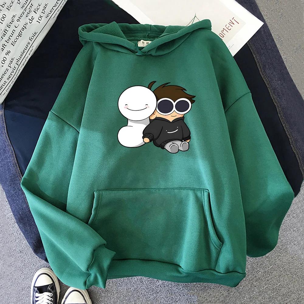 Dream Merch Men's hoodie Dream Smp Vintage Cartoon Loose Hoodie High-quality Casual Sweatshirt