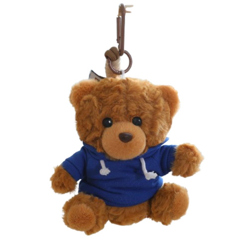 

Anti-lost Bear Plush KeyChain Cartoon Little Bear Stuffed Doll Hoodie Bear Pendant Girls синій