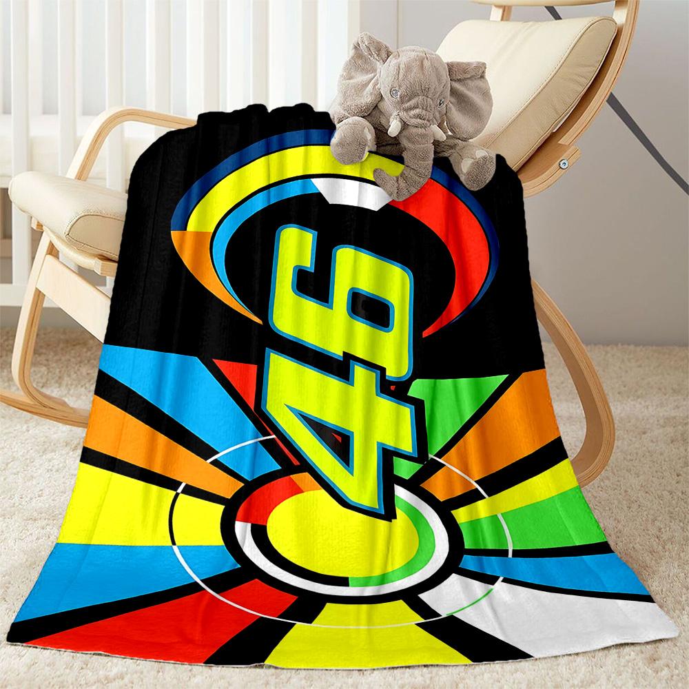 Colorful Wheel Design Flannel Blanket-Soft and Suitable for Sofas,Beds,Offices,Travel,All Seasons,Great Gift for Holidays and Birthdays.