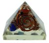 Harmonize Piramide di Orgonite Lapislazzuli con Cristallo Curativo Rame Simbolo Chakra Meditazione Yoga Generatore di Energia Soggiorno