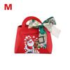 1PC Xmas Party Decor Hand Gift Bag Christmas Candy Boxes Santa Claus Print PU Leather Candy Box