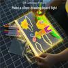 Reusable Light-Up Drawing Board for Kids – Eye-Friendly, Erasable DIY Handwriting Board with Pen