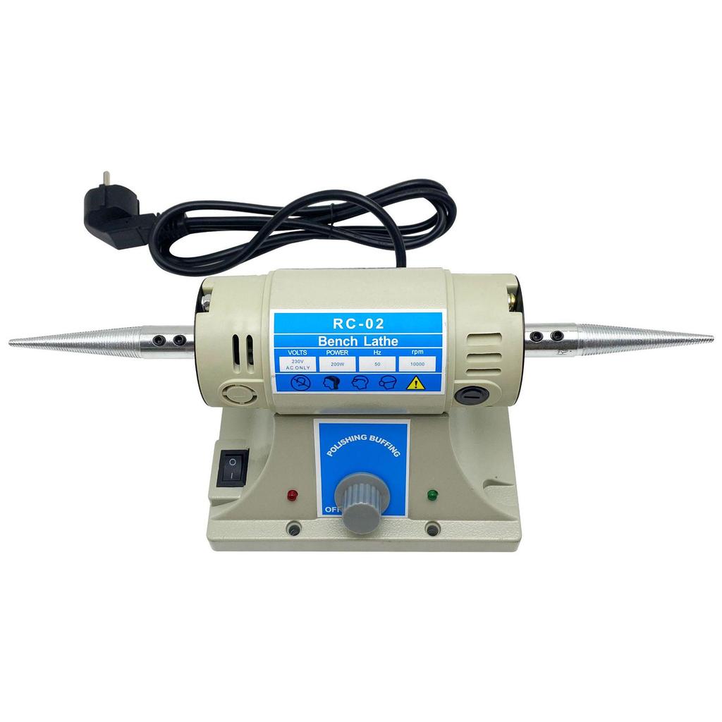 TM-2 Double-Head Desktop Polishing Machine for Multi-Functional Finishing and Burr Removal In Jade and Jewelry.