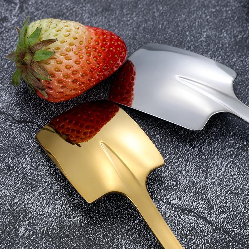 304 Stainless Steel Watermelon and Ice Cream Spoon - Creative Shovel Design, High-Value Gift Cake Spatula