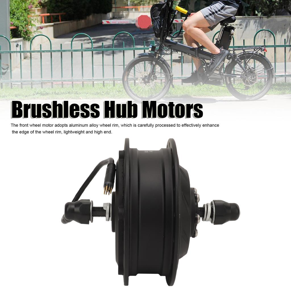 48V 500W Electric Scooter Hub Motor Front Drive Waterproof Brushless Geared Hub Motor for Mountain Bike Modification
