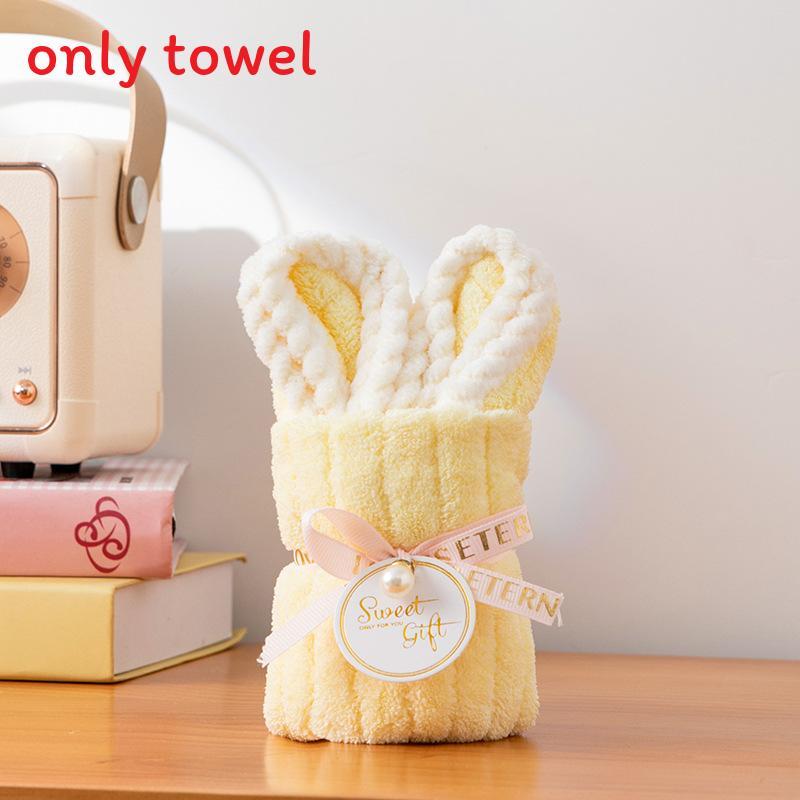 Baby Bear Hand Towel With Soft Coral Fleece For Wedding Favor And Party Decor