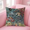 Simple Fashion Casual CCult Of The Lamb Game Cushion Cover Linen Pillowcase Cover Soft Decor for Sofa Home Room