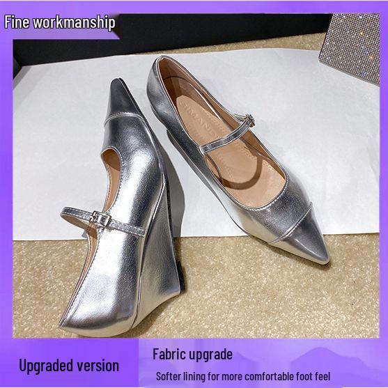 Women's 2025 Autumn/Winter French Wedge Heels - Sexy Royal Sister Style