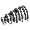 304Stainless Steel Ohm Tube Card U/R Type Water Pipe Clamp Rubber Strip Shock Absorption Insulation Horseback Saddle Throat Hoop