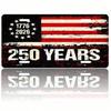 1776-2026 Patriotic License Plate 5.9x11.8in, USA 250th Anniversary Aluminum Auto Tag for Car Truck SUV, Gift for History Fans