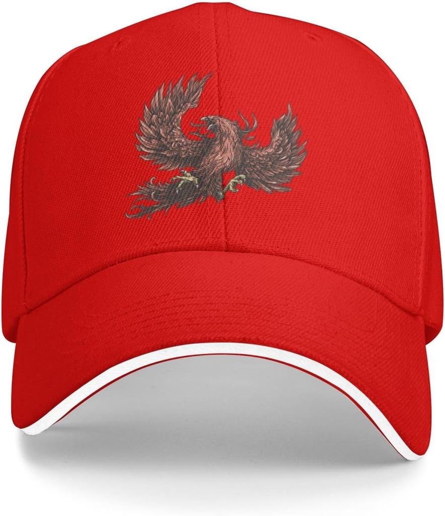 Double Head Eagle Albanian Symbol Baseball Cap Polyester Adjustable Trucker Hat Outdoor Golf Cap