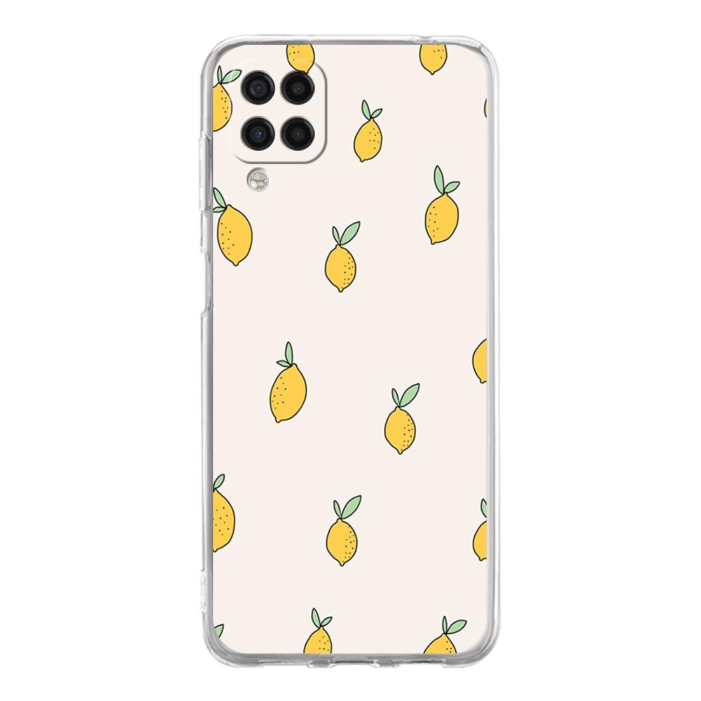 Mediterranean Lemon Phone Case For Samsung Galaxy A51 A71 A21S A12 A11 A31 A41 A03S A13 A33 A73 A53 A52 A32 5G A23 Clear Cover
