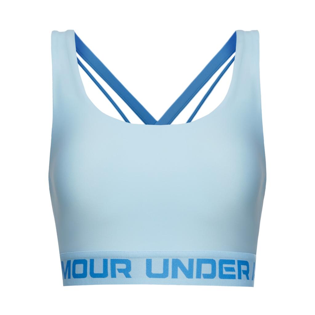 Under Armour Training Intensity Breathable Letter Print Simple Comfortable Fitness Sports Bra Women sports bra Stream-Blue 1390377-494