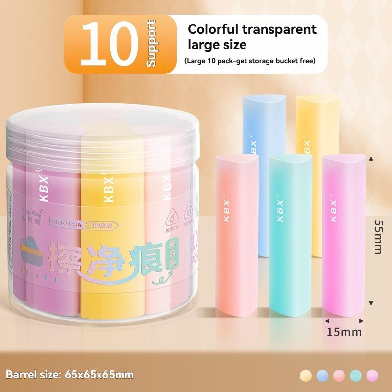Jelly Eraser Clean Marks Soft Texture Must Have Elementary School Students Exams Comes Bucket Is Super Clean Suitable Practical