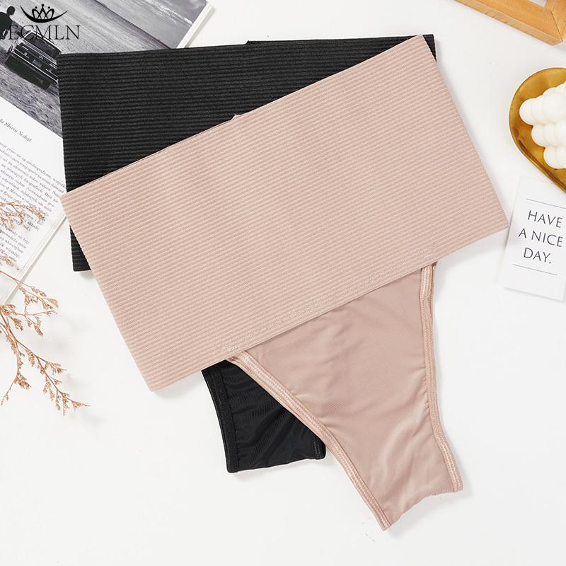 Tummy Control Thong Shapewear pentru femei cu talie înaltă Lenjerie de corp fără sudură Body Shaper Chiloți Brâu