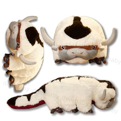 55cm Anime Plushie  Appa Bull Cow Animals Plush Dolls Toys Children Christmas Gift Reallife Rhinoceros Boys Creative Decor
