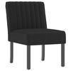 Upholstered Chair Black Velvet
