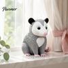 Nature Inspired Gifts for Craft Lovers 3D Printed Opossum Figurine, Cute Sitting Statue, Indoor Outdoor Miniature Possum Models Collection Porch