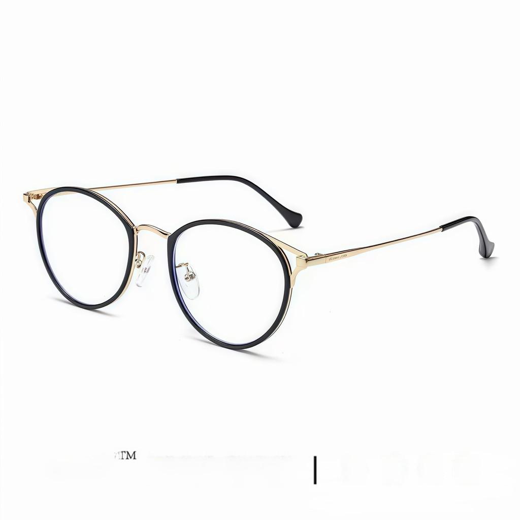 Fashion Flat Lens Eyeglasses With Tr Metal Frame For Daily Use And Gift