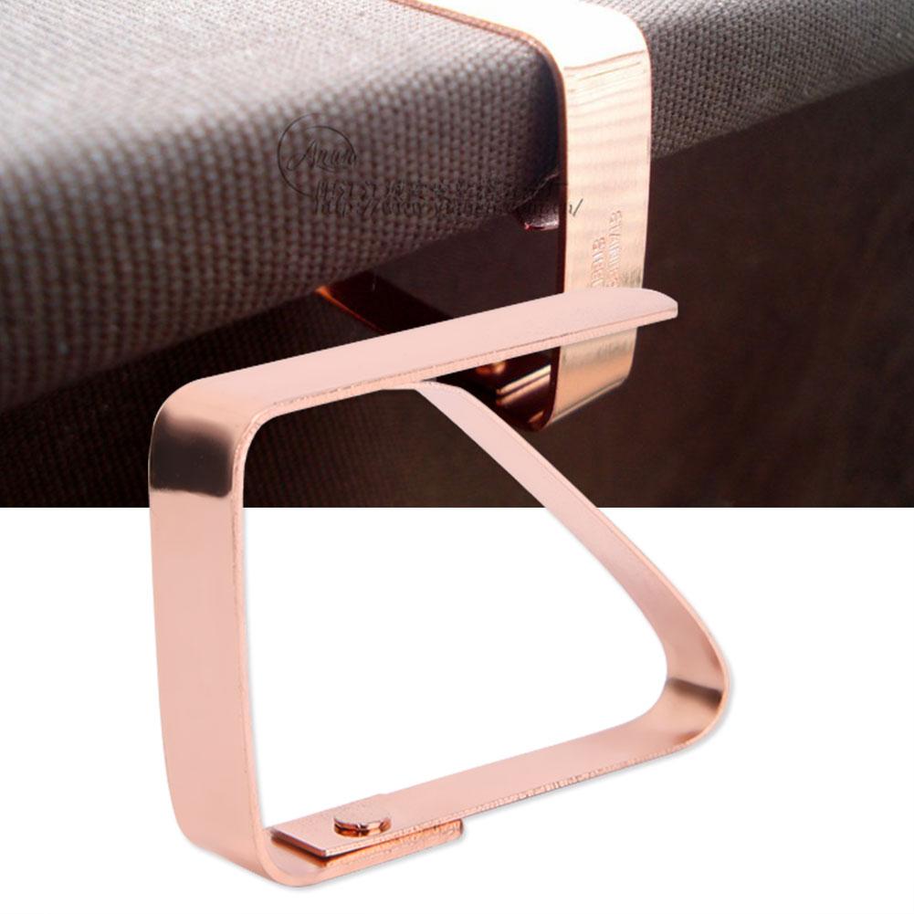 4Pcs Stainless Steel Table Cloth Cover Clips Anti Slip Tablecloth Holder Clamps