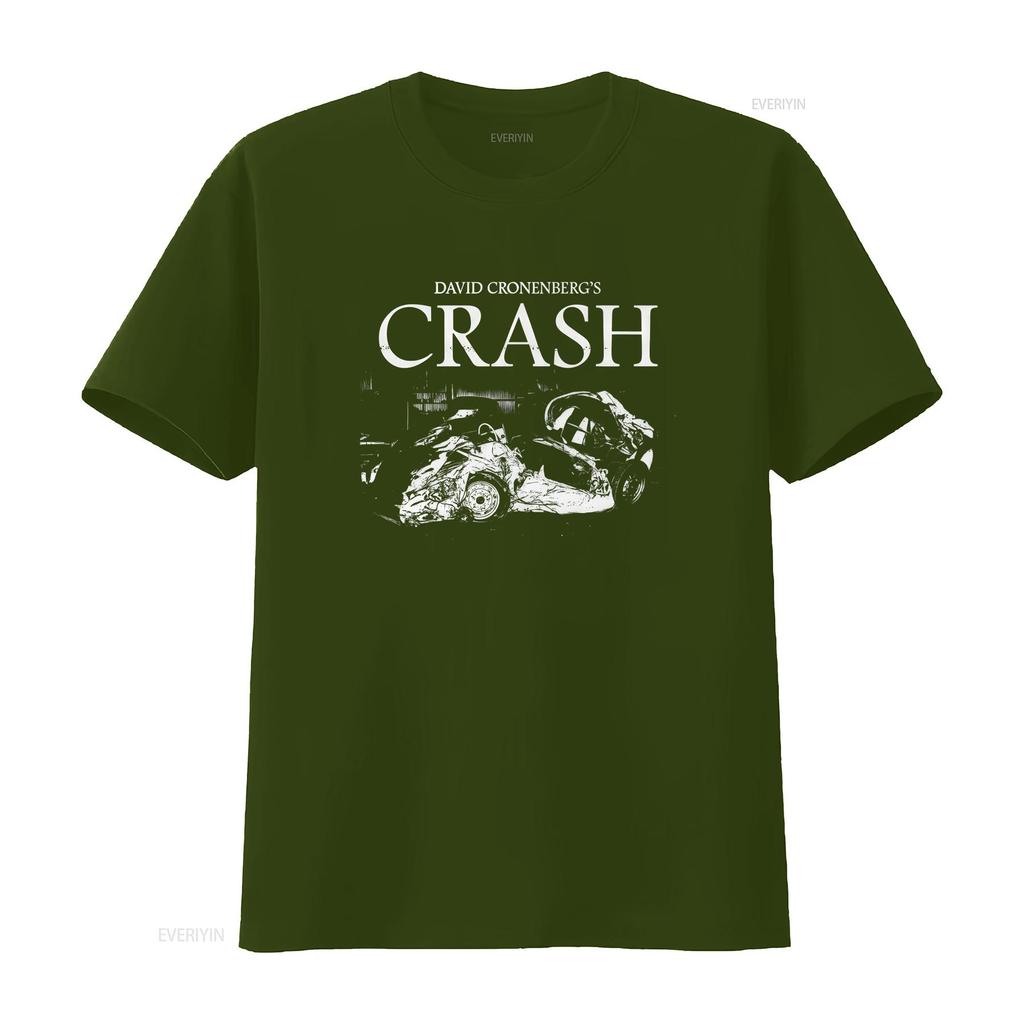 Crash 1996 David Cronenberg Horror Film Movie Poster T Shirt Unisex Vintage Washed Fashion Designer Clothes Casual Comfortable