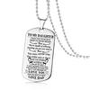 To Necklace Fashion My Son Daughter Dad Mom Dog Tag Birthday Gift Kids For