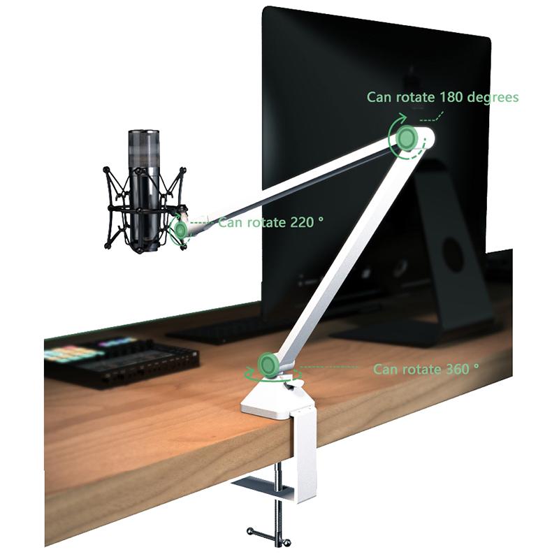 Nastavitelný mikrofonní ramenní stojanový držák Pro herní streamování nahrávání USB kondenzátorový mikrofon Stolní držák Pro A8 A6V K688 K669