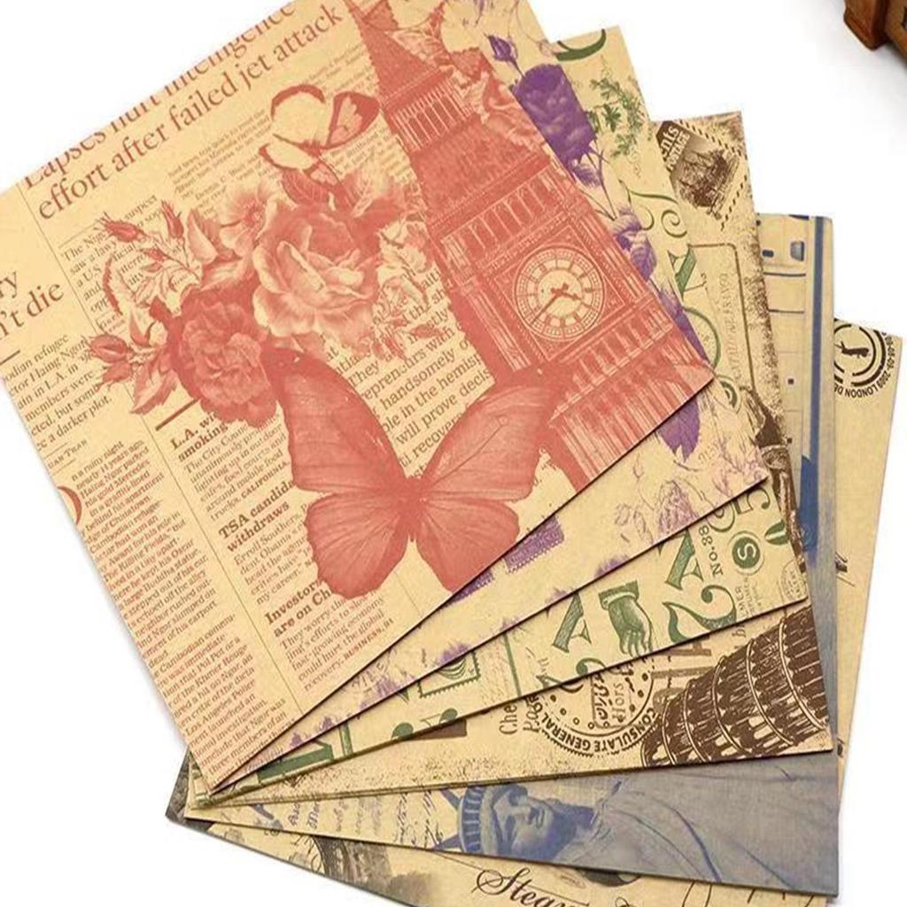 15cm Double-Sided Retro Origami Paper for Kids' Crafts