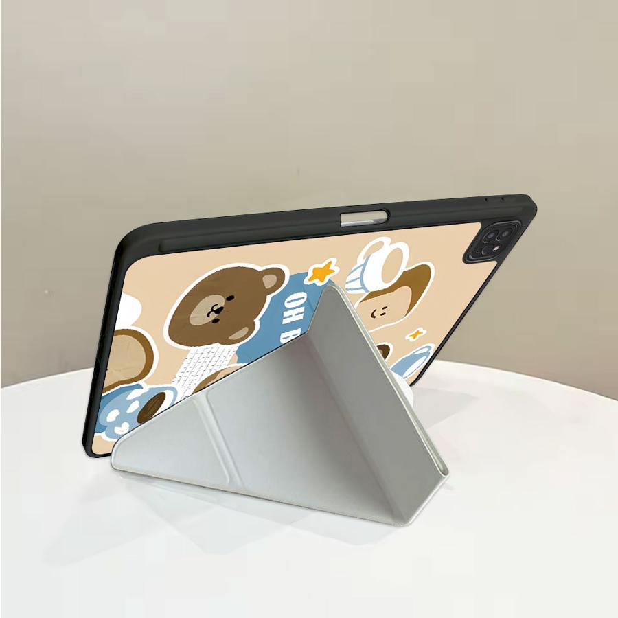 Holder Cover Tablet Case For iPad Pro 2025 Mini 6 7 Pro 11th 10th 9th 8th 7th 12.9inch Air 4 5 M3 M2 1 2 M4 11inch Cute Cartoon