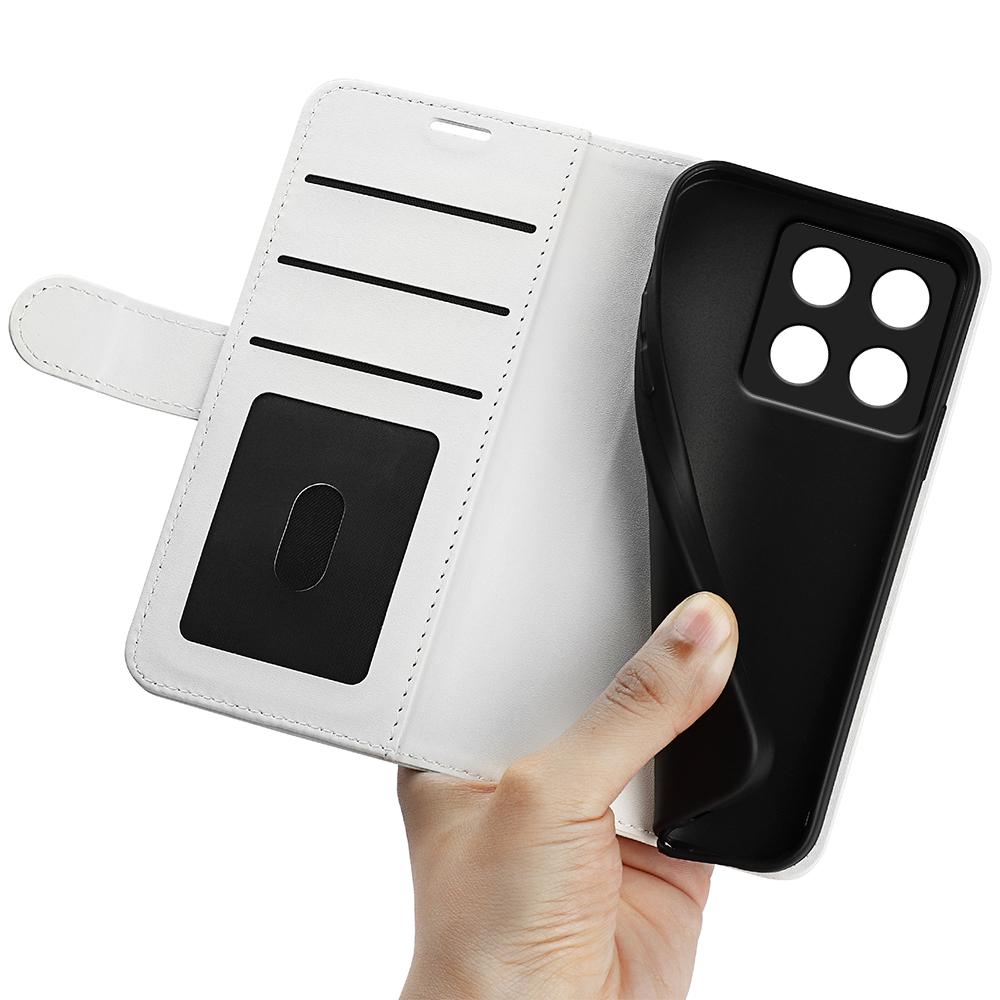 For Xiaomi 14T Pro Wallet Case Crazy Horse Texture Stand Leather Phone Cover