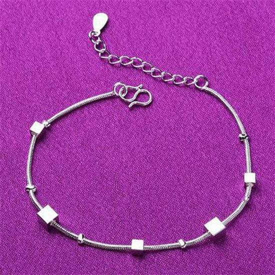 Silver Multi-layer Beaded Bracelet for Women - Fashionable Korean Style, Perfect Small Accessory or Gift