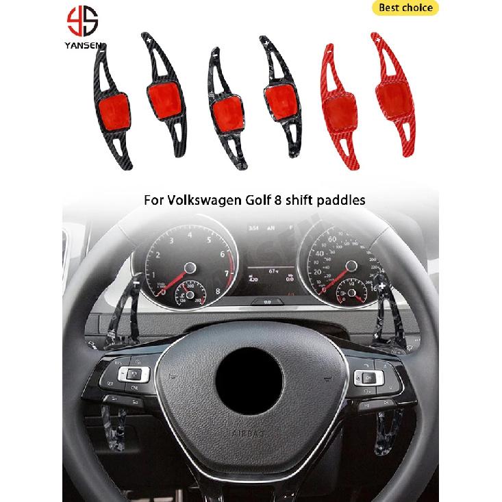 Paddle Shifter for VW Golf 8 MK8 R GTI R Line Tiguan Passat Atlas CC Steering Wheel Paddle Shift Carbon Sticker Accessories