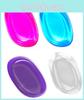 High-quality Soft Jelly Silicone Powder Puff Set For Makeup Leaf Drop Shape Easy To Clean Non-stick