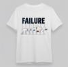 Women's Classic Oversize T-Shirt FAILURE Growth Journey Motivational Cotton Tee