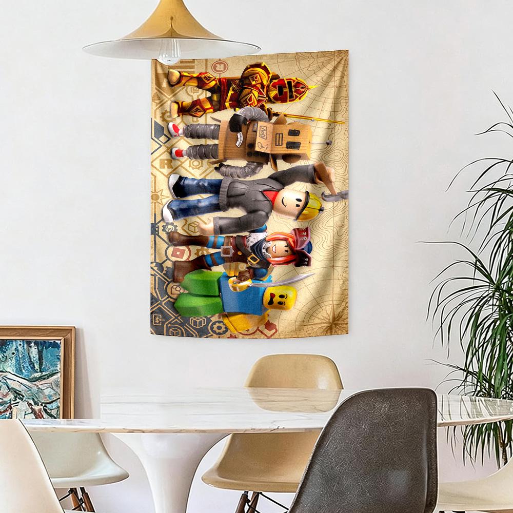Roblox Wall Decor Tapestry Art For Pet Memorial Birthdaywedding Party Backdrop Family Gift