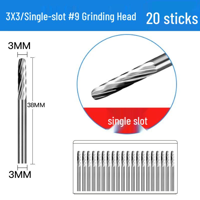 3mm Wolframstahl Entgratungs-Karbid-Schleifkopf für Metall- und Edelstahl-Fräser