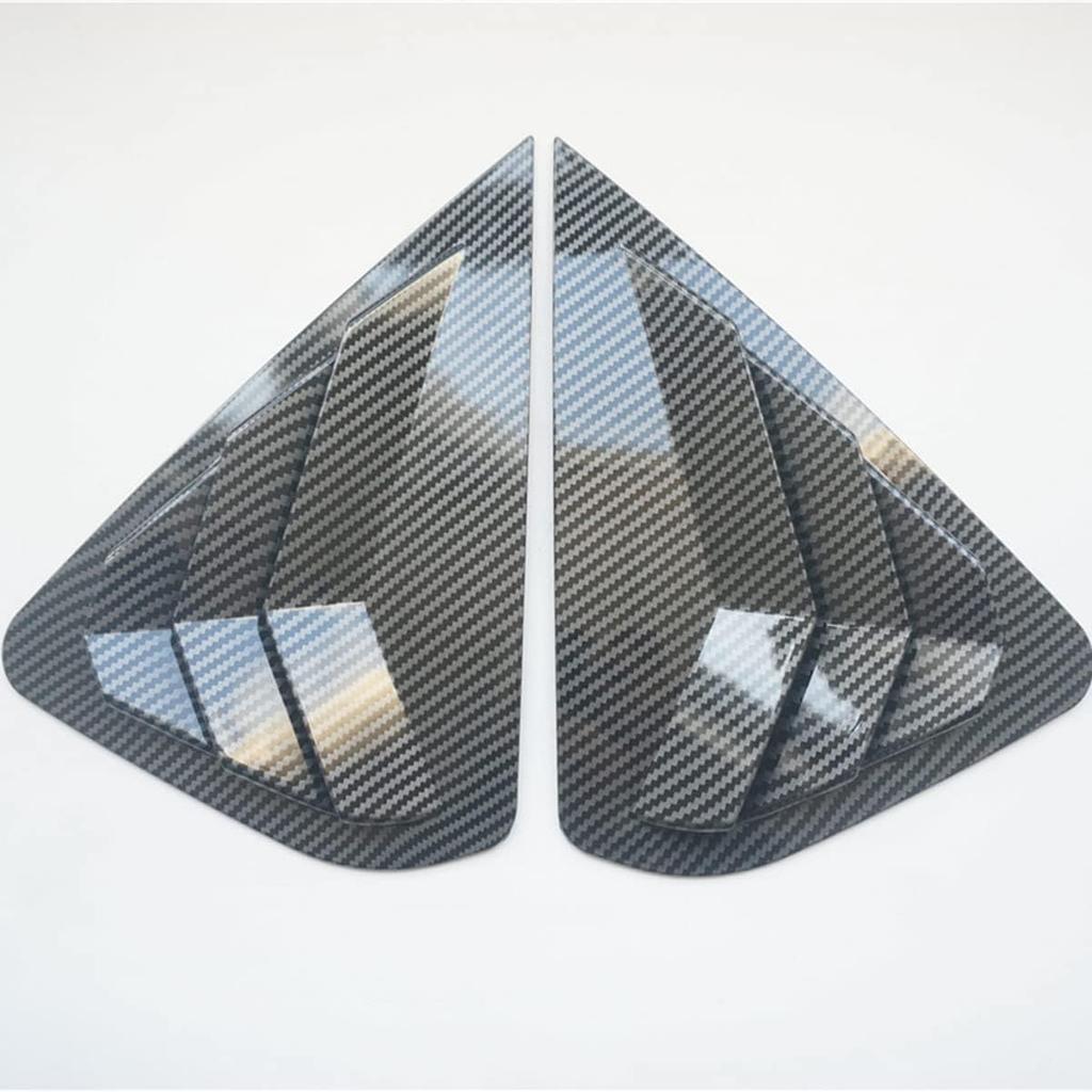New 2pcs Racing Side Rear Quarter Window Louvers for Nissan Altima 2013-2018 (Carbon Fiber Style)