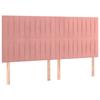 Tête de lit - Maison Exclusive - Velours doux - 180 x 5 x 118/128 cm - Rose