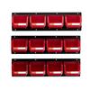 Wall Mounted Storage Bins, 12 Plastic Bins & 3 Metal Rails, Plastic Hanging Stackable Storage Bin for Screws, Nuts, Bolts, Nails, Hardware Tool