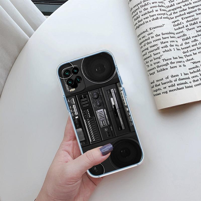 RP9 Boombox Tape Vintage Transparent Phone Case for Samsung Galaxy A04 A04S A14 A23 A34 A54 M23 M33 M52 M53