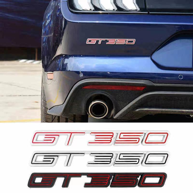 Car 3D Metal Letters Decals Sticker For Mustang GT 500 SHELBY GT350 GT500 Logo Car Body Tail Trunk Badge Emblem Stickers