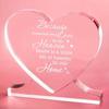 Heart-Shaped Ornament with Inspirational Quote - "Because Someone We Love Is In Heaven", Birthdays, Anniversaries, Valentine'S Day, Heart Decor, Home