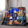 Custom 1pc Sonic Characters Celebration Blanket, Soft And Comfortable Blanket, Casual Warm, Camping Travel Blanket, Birthday Gift Q912186