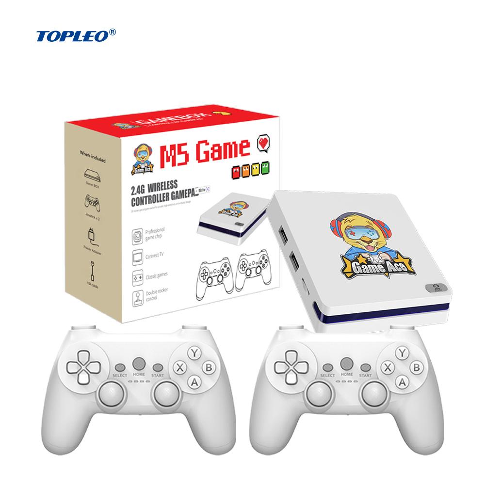 Topleo  Video Game Consoles Box Tv 64/128 Bit 10000 Android 4k Tv Box Video Game Console белый