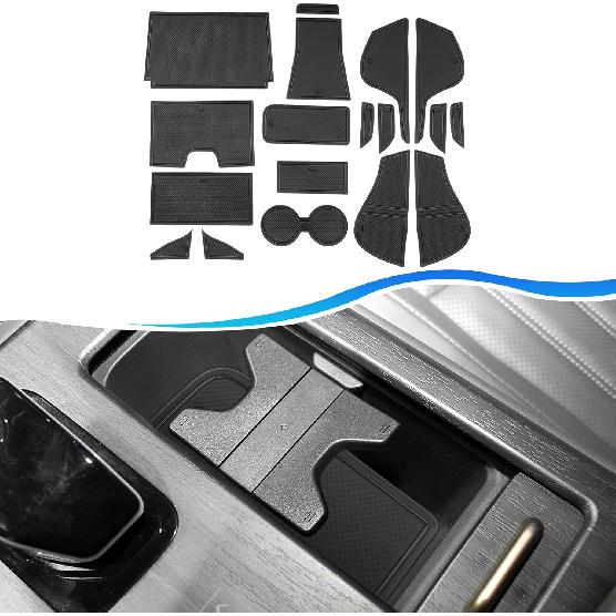 SXCY for 2023 2024 Nissan Ariya Cup Holder Inserts Liner 2023 2024 Ariya Door Slot Mats for 2024 Nissan Ariya Accessories Center Console Liners 2024