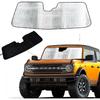 Windshield Sun Shade for Bronco 2/4-Door for 2021-2025 Bronco, Silver, 1pc | BESTAOO Front Window Sun Sunshade Windshield for 2021-2025 Ford Bronco,