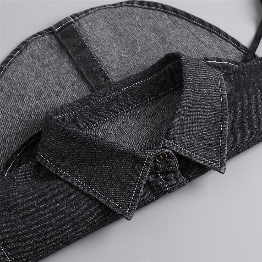 Adjustable Straps Detachable Collar Round Neck Shirt Collar Simple Denim Fake Collar  Autumn Winter