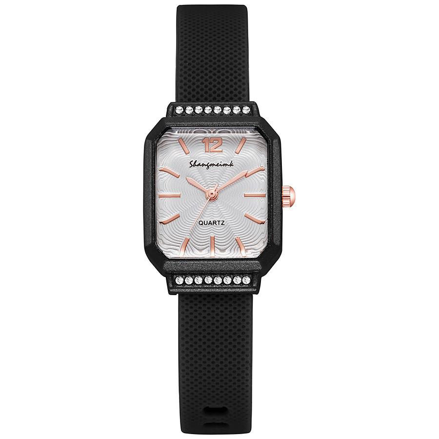 Dopamine Color Quartz Watch For Women Casual Silicone Strap Elegant Design